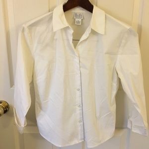 Ann Taylor Loft, Blouse, Button Down, Color White